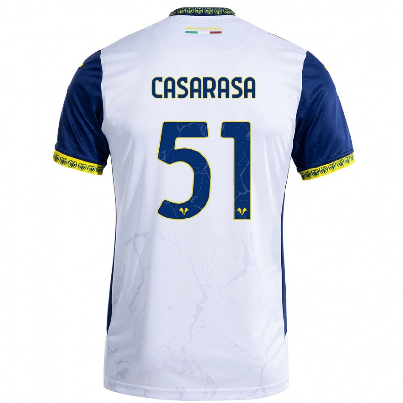 Danxen Herren Asia Casarasa #51 Weiß Blau Auswärtstrikot Trikot 2024/25 T-Shirt Schweiz