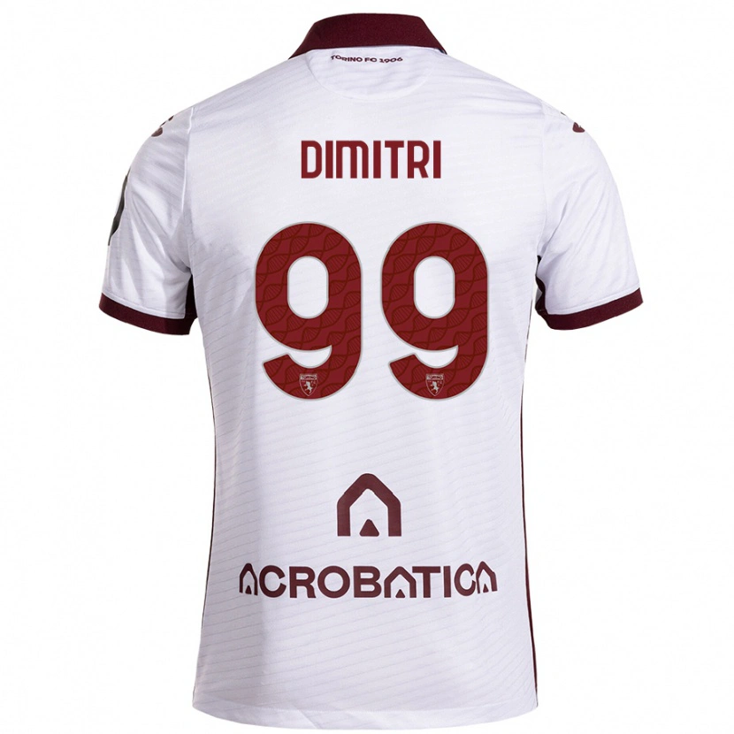 Danxen Herren Matteo Dimitri #99 Weiß Kastanienbraun Auswärtstrikot Trikot 2024/25 T-Shirt Schweiz