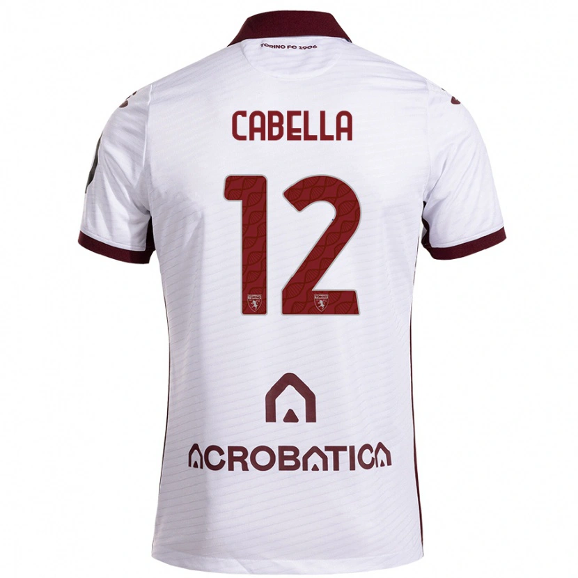 Danxen Herren Matteo Cabella #12 Weiß Kastanienbraun Auswärtstrikot Trikot 2024/25 T-Shirt Schweiz