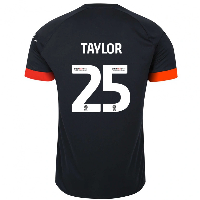 Danxen Herren Joe Taylor #25 Schwarz Orange Auswärtstrikot Trikot 2024/25 T-Shirt Schweiz