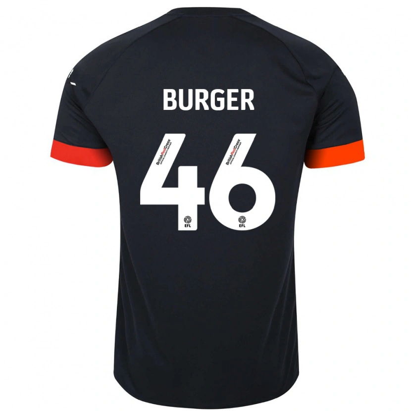 Danxen Herren Jake Burger #46 Schwarz Orange Auswärtstrikot Trikot 2024/25 T-Shirt Schweiz