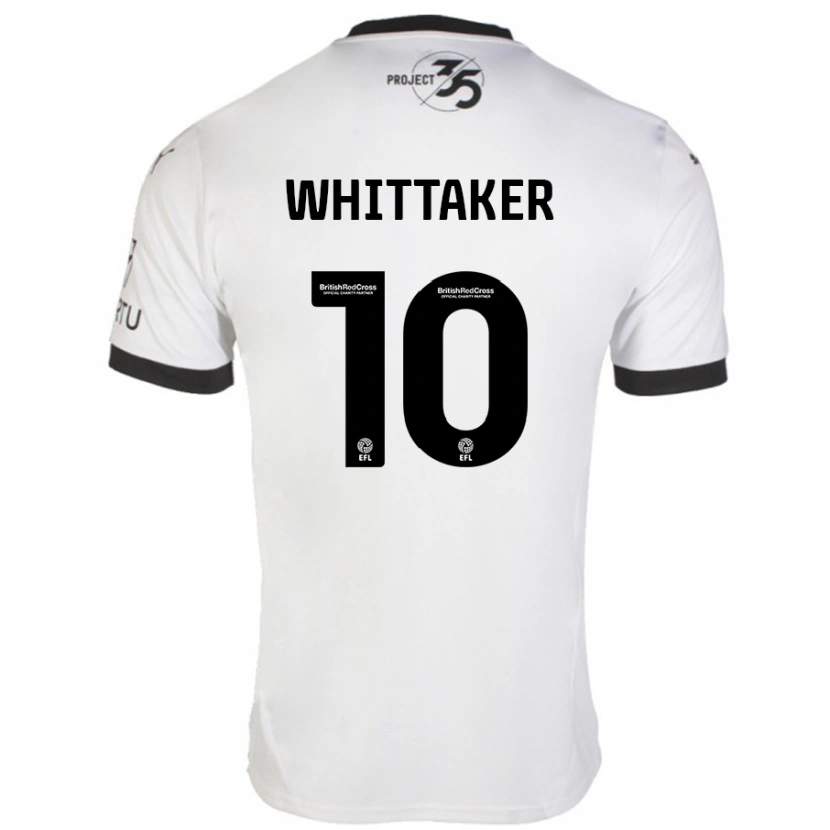 Danxen Herren Morgan Whittaker #10 Weiß Schwarz Auswärtstrikot Trikot 2024/25 T-Shirt Schweiz