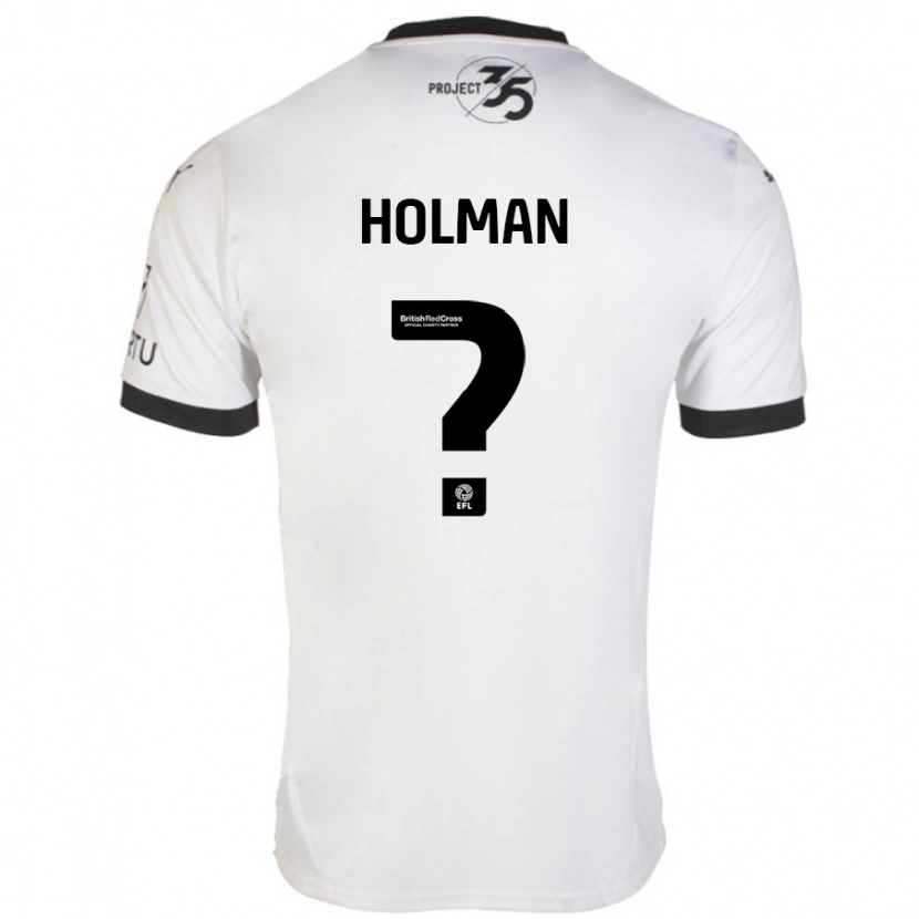 Danxen Herren Daniel Holman #0 Weiß Schwarz Auswärtstrikot Trikot 2024/25 T-Shirt Schweiz