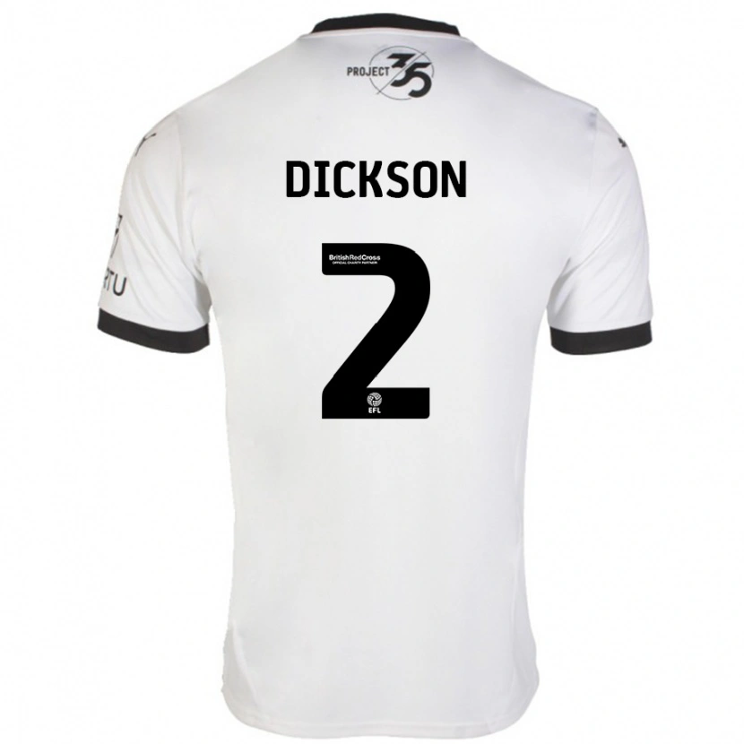 Danxen Herren Katie Dickson #2 Weiß Schwarz Auswärtstrikot Trikot 2024/25 T-Shirt Schweiz