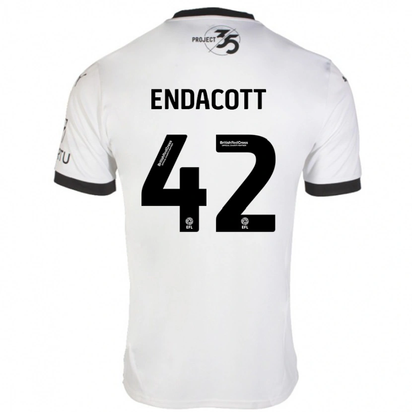 Danxen Herren Jack Endacott #42 Weiß Schwarz Auswärtstrikot Trikot 2024/25 T-Shirt Schweiz