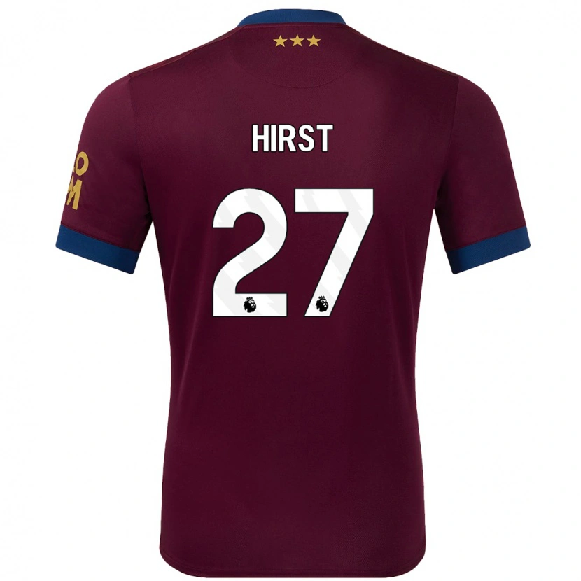 Danxen Herren George Hirst #27 Braun Auswärtstrikot Trikot 2024/25 T-Shirt Schweiz