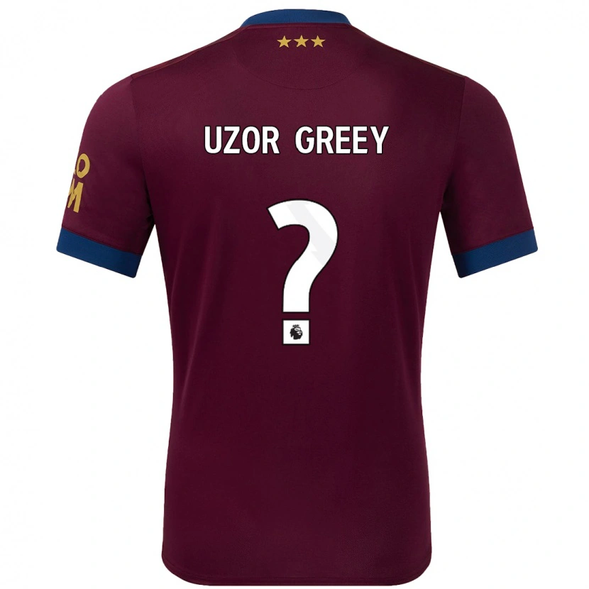 Danxen Herren Chuks Uzor-Greey #0 Braun Auswärtstrikot Trikot 2024/25 T-Shirt Schweiz