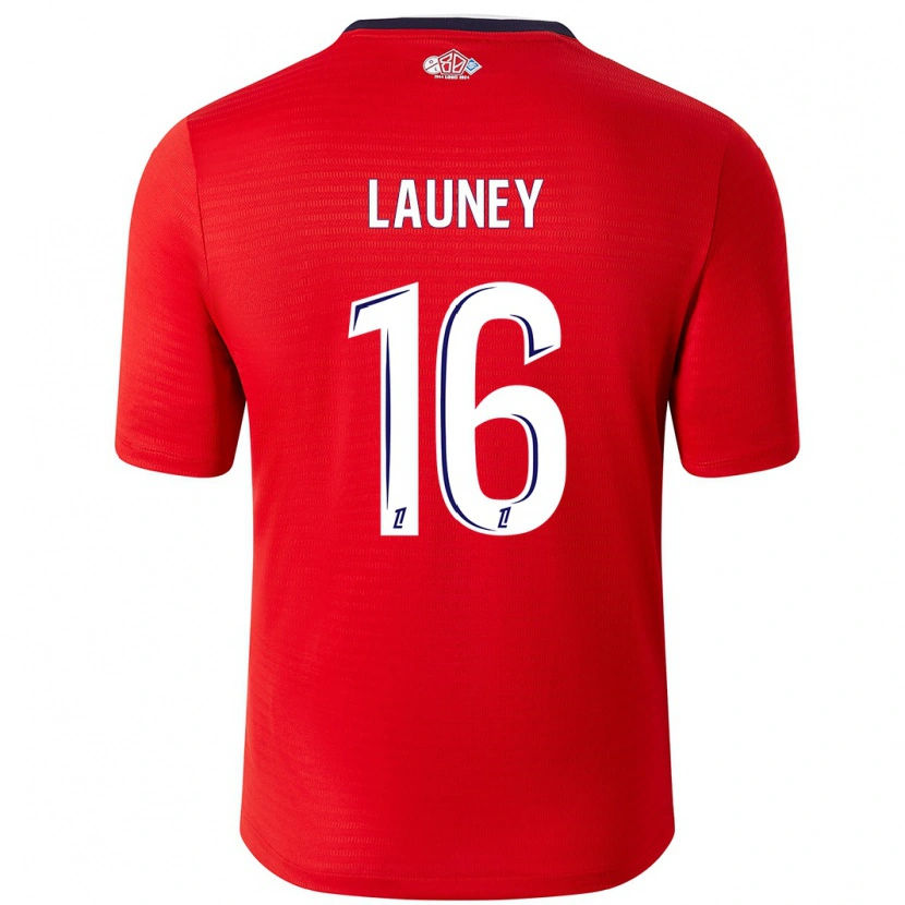 Danxen Damen Elisa Launey #16 Rot Weiß Heimtrikot Trikot 2024/25 T-Shirt Schweiz