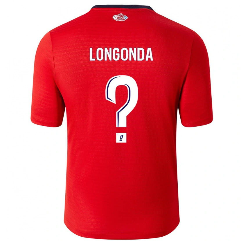 Danxen Damen Jean-Pierre Longonda #0 Rot Weiß Heimtrikot Trikot 2024/25 T-Shirt Schweiz