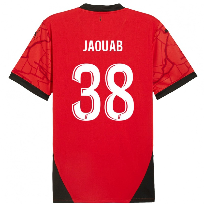 Danxen Damen Mohamed Jaouab #38 Rot Schwarz Heimtrikot Trikot 2024/25 T-Shirt Schweiz