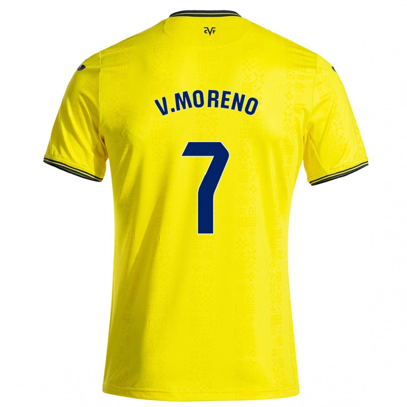 Danxen Damen Víctor Moreno #7 Gelb Schwarz Heimtrikot Trikot 2024/25 T-Shirt Schweiz