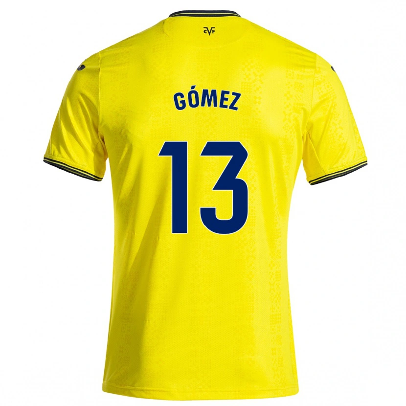 Danxen Damen Rubén Gómez #13 Gelb Schwarz Heimtrikot Trikot 2024/25 T-Shirt Schweiz