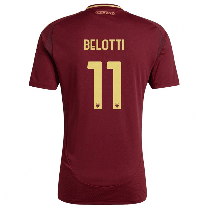 Danxen Damen Andrea Belotti #11 Rot Braun Gold Heimtrikot Trikot 2024/25 T-Shirt Schweiz