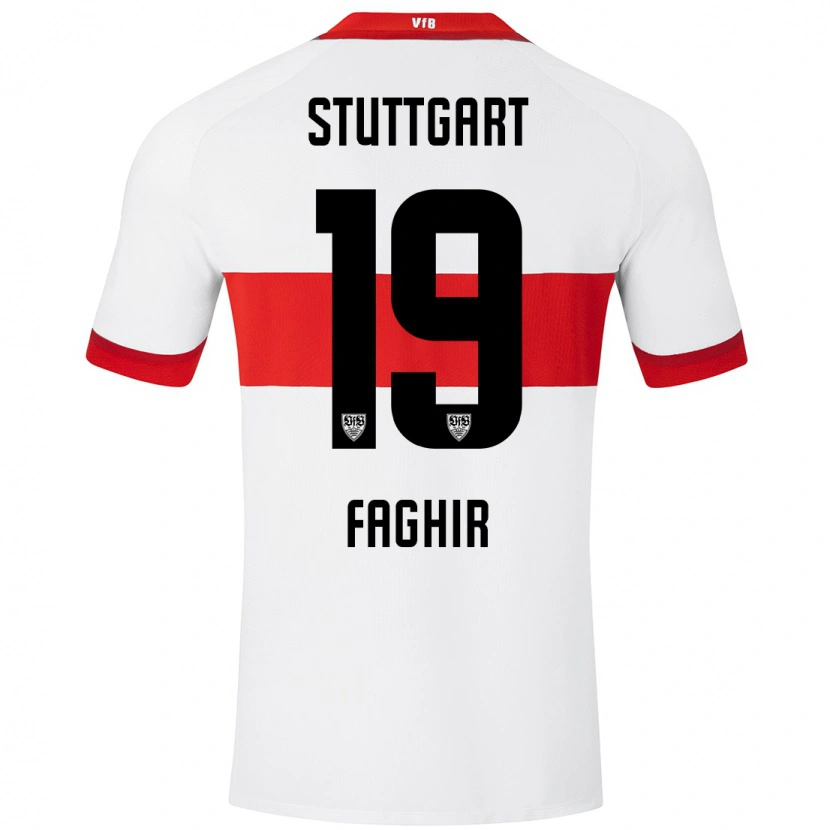 Danxen Damen Wahid Faghir #19 Weiß Rot Heimtrikot Trikot 2024/25 T-Shirt Schweiz