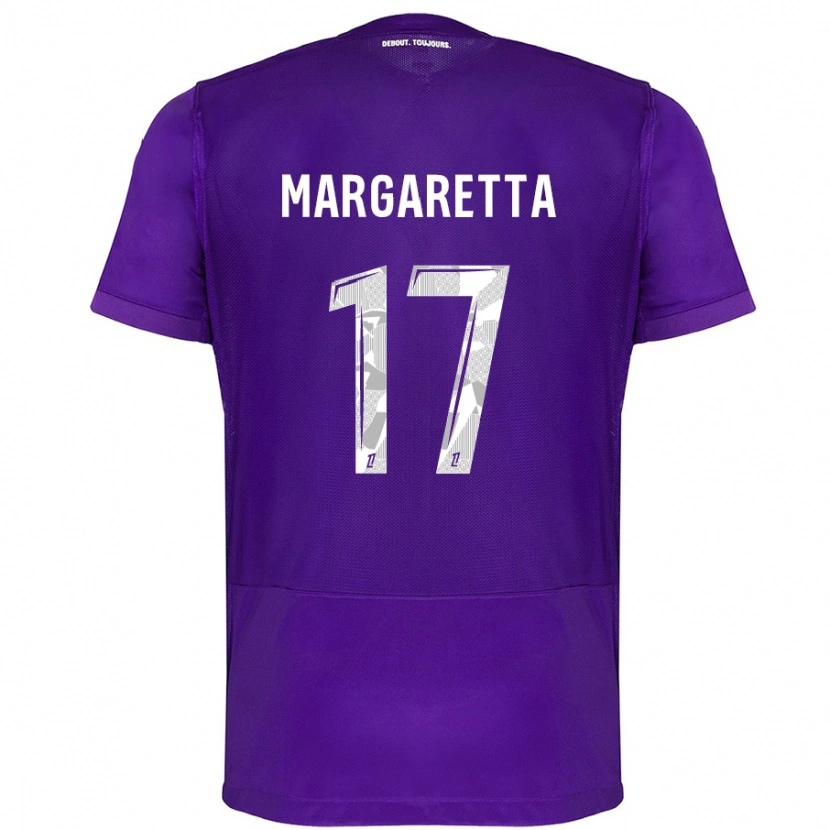 Danxen Damen Jessica Margaretta #17 Violett Weiß Heimtrikot Trikot 2024/25 T-Shirt Schweiz