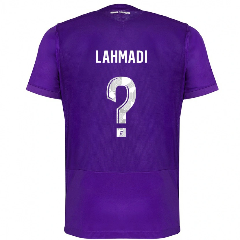 Danxen Damen Noah Lahmadi #0 Violett Weiß Heimtrikot Trikot 2024/25 T-Shirt Schweiz