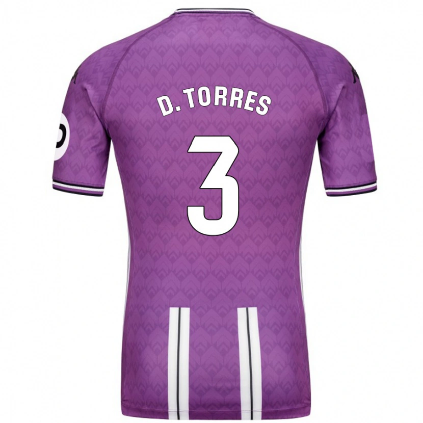 Danxen Damen David Torres #3 Violett Weiß Heimtrikot Trikot 2024/25 T-Shirt Schweiz