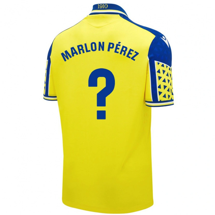 Danxen Damen Marlon Pérez #0 Gelb Blau Heimtrikot Trikot 2024/25 T-Shirt Schweiz