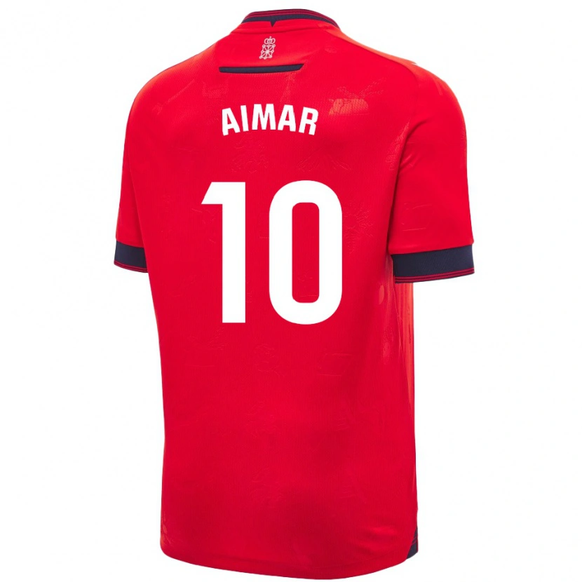 Danxen Damen Aimar Oroz #10 Rot Weiß Heimtrikot Trikot 2024/25 T-Shirt Schweiz