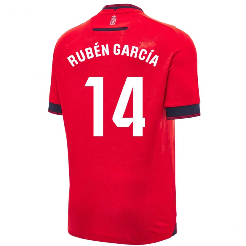 Danxen Damen Rubén García #14 Rot Weiß Heimtrikot Trikot 2024/25 T-Shirt Schweiz