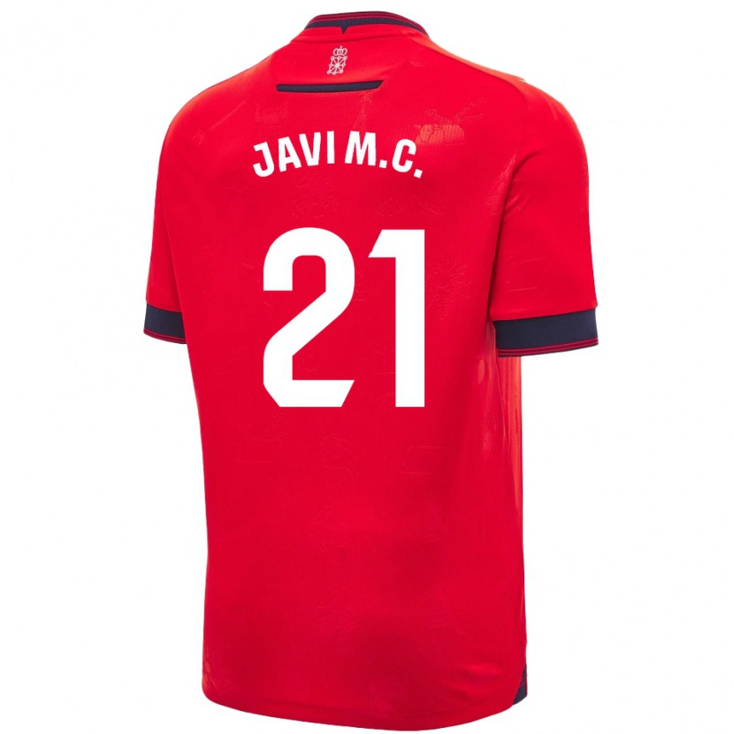 Danxen Damen Javi Martínez #21 Rot Weiß Heimtrikot Trikot 2024/25 T-Shirt Schweiz