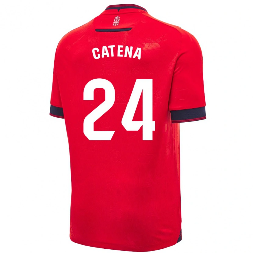 Danxen Damen Alejandro Catena #24 Rot Weiß Heimtrikot Trikot 2024/25 T-Shirt Schweiz