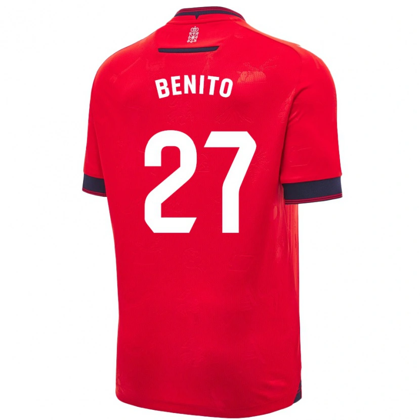 Danxen Damen Iker Benito #27 Rot Weiß Heimtrikot Trikot 2024/25 T-Shirt Schweiz