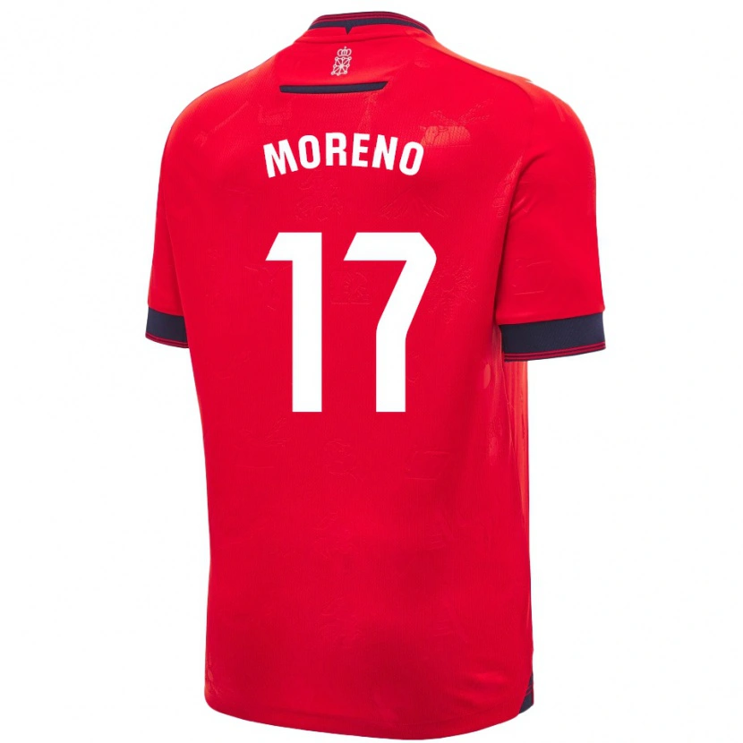 Danxen Damen Pablo Moreno #17 Rot Weiß Heimtrikot Trikot 2024/25 T-Shirt Schweiz