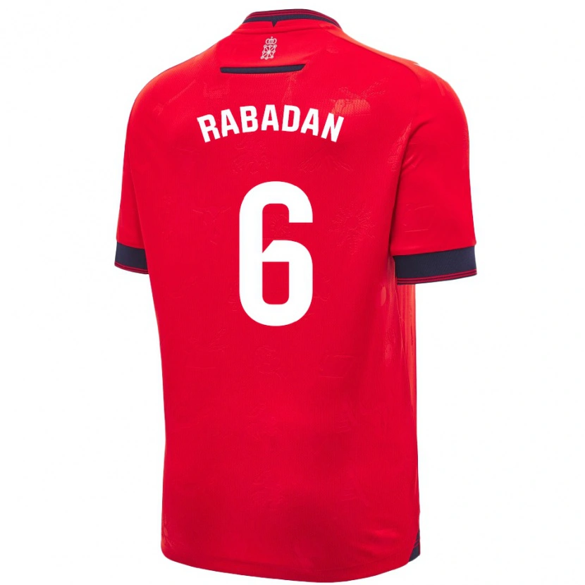 Danxen Damen David Rabadán #6 Rot Weiß Heimtrikot Trikot 2024/25 T-Shirt Schweiz