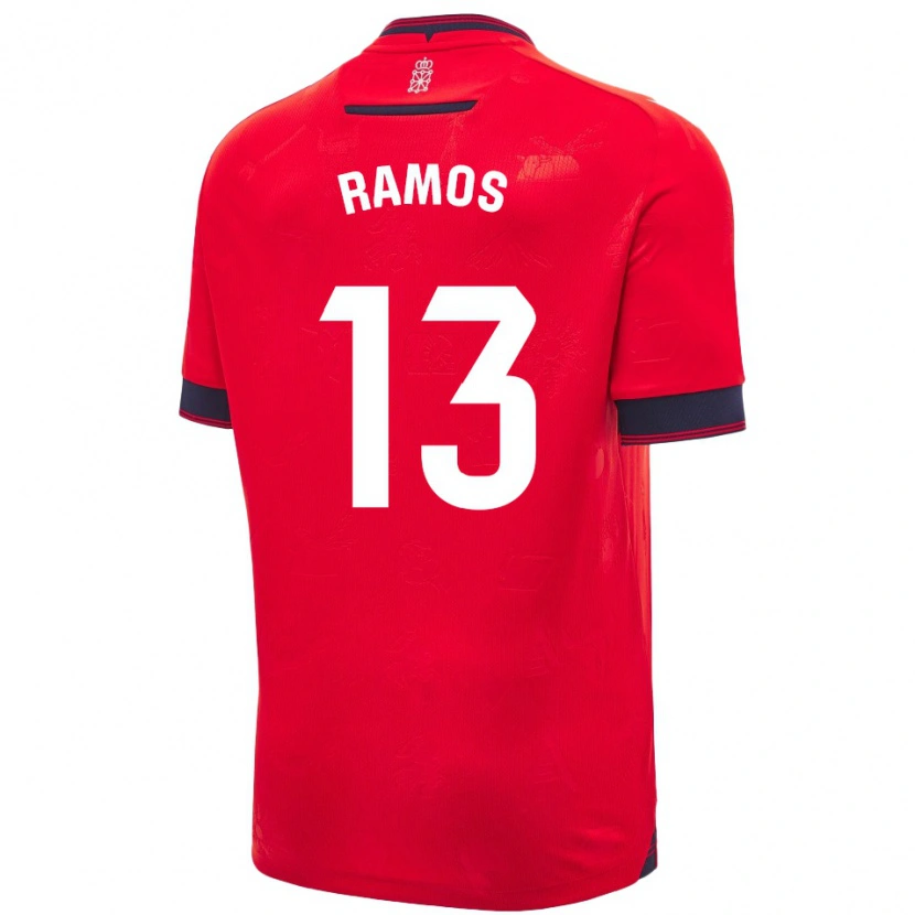 Danxen Damen Darío Ramos #13 Rot Weiß Heimtrikot Trikot 2024/25 T-Shirt Schweiz