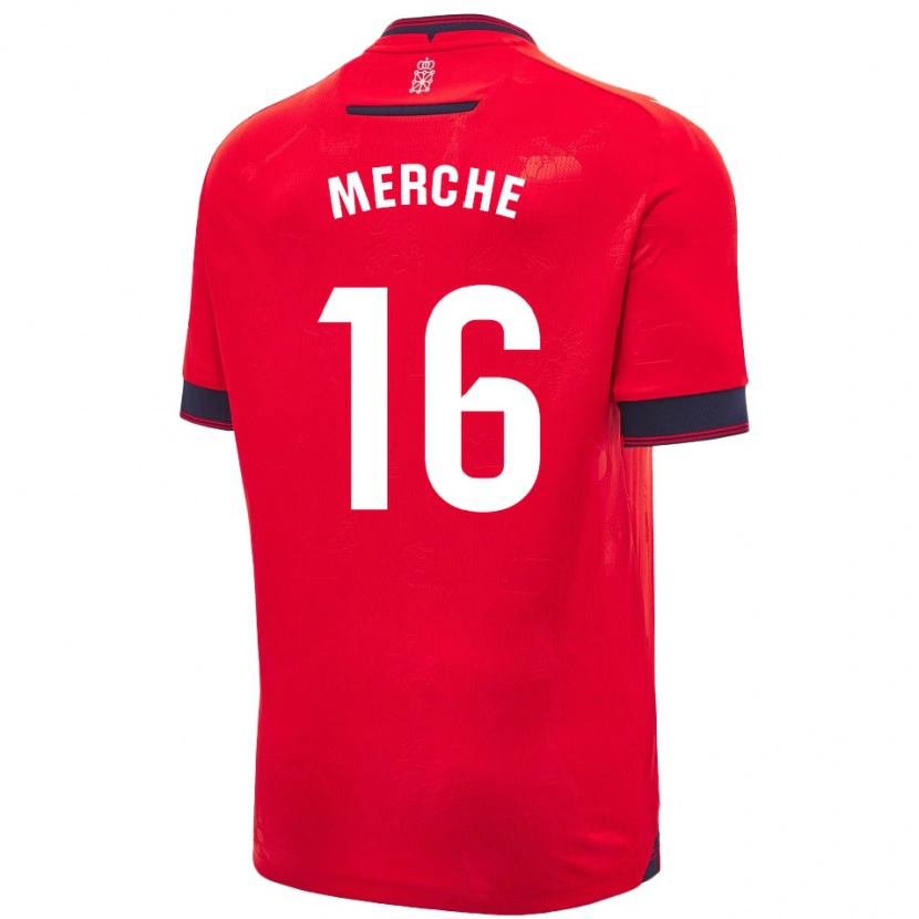 Danxen Damen Merche Izal García #16 Rot Weiß Heimtrikot Trikot 2024/25 T-Shirt Schweiz