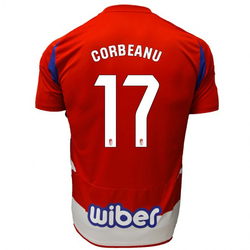 Danxen Damen Theo Corbeanu #17 Rot Weiß Blau Heimtrikot Trikot 2024/25 T-Shirt Schweiz