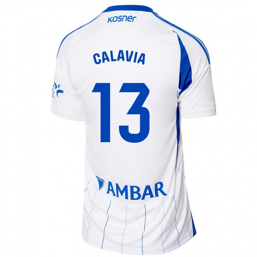 Danxen Damen Carlos Calavia #13 Rot Weiß Heimtrikot Trikot 2024/25 T-Shirt Schweiz