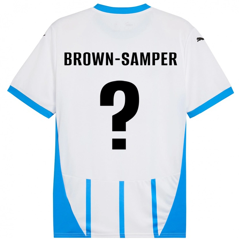 Danxen Damen Isaac Brown-Samper #0 Weiß Blau Auswärtstrikot Trikot 2024/25 T-Shirt Schweiz