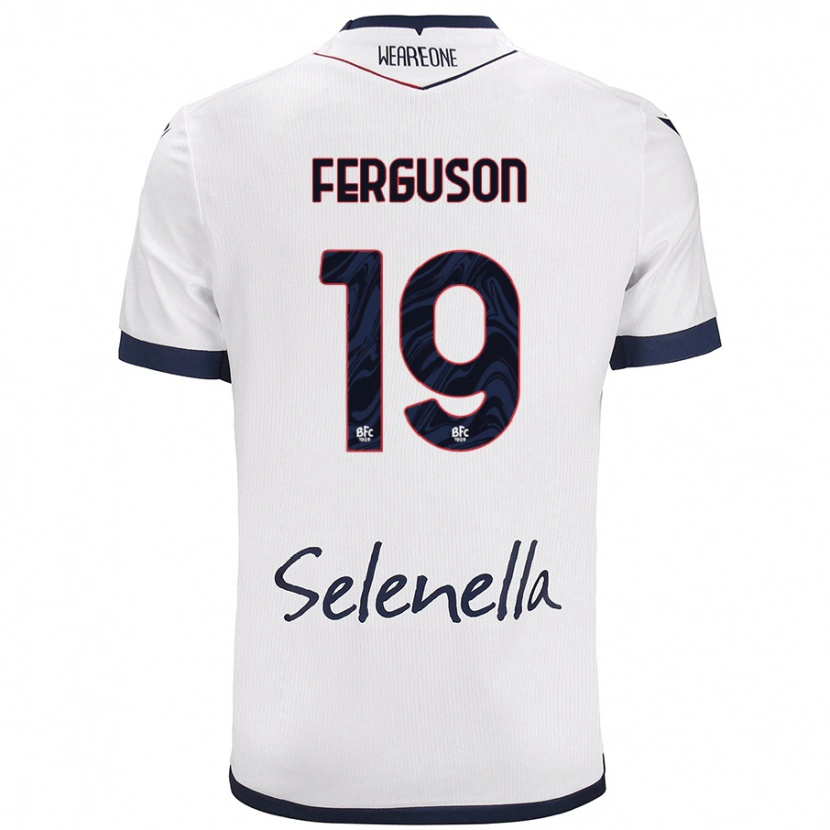 Danxen Damen Lewis Ferguson #19 Weiß Königsblau Auswärtstrikot Trikot 2024/25 T-Shirt Schweiz