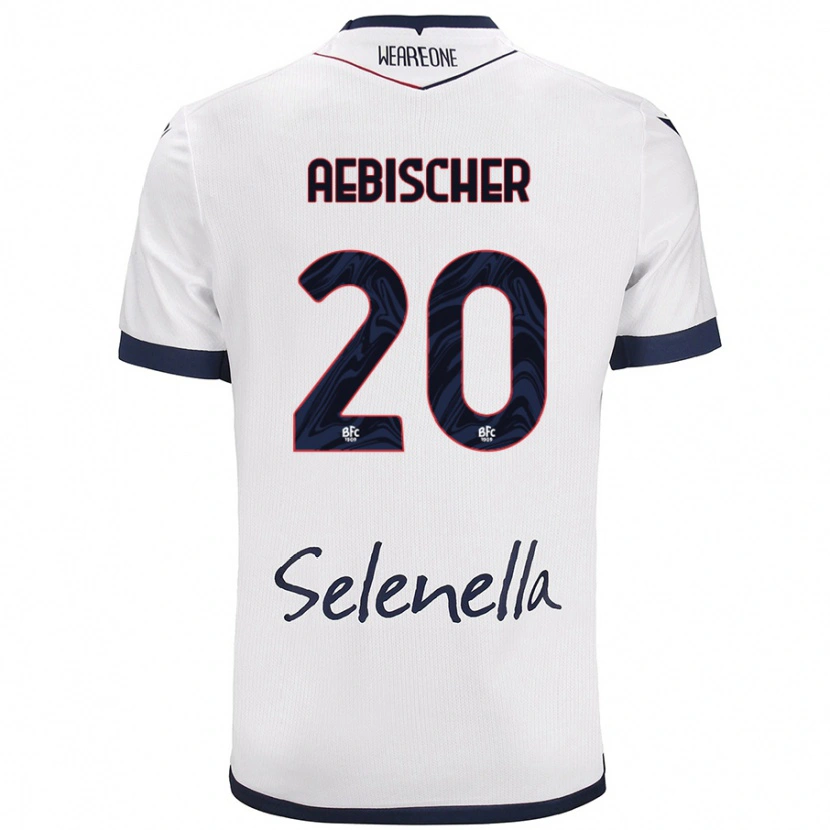 Danxen Damen Michel Aebischer #20 Weiß Königsblau Auswärtstrikot Trikot 2024/25 T-Shirt Schweiz