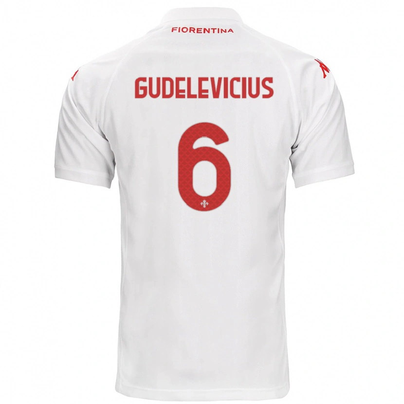 Danxen Damen Ernestas Gudelevicius #6 Weiß Auswärtstrikot Trikot 2024/25 T-Shirt Schweiz