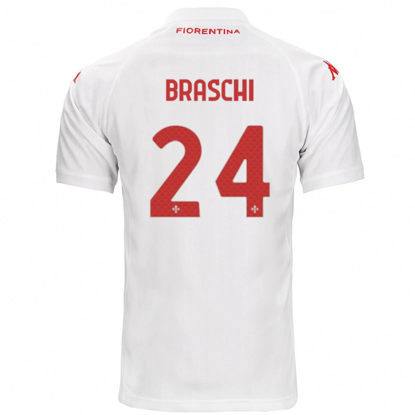 Danxen Damen Riccardo Braschi #24 Weiß Auswärtstrikot Trikot 2024/25 T-Shirt Schweiz