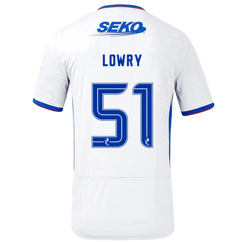 Danxen Damen Alex Lowry #51 Weiß Blau Auswärtstrikot Trikot 2024/25 T-Shirt Schweiz