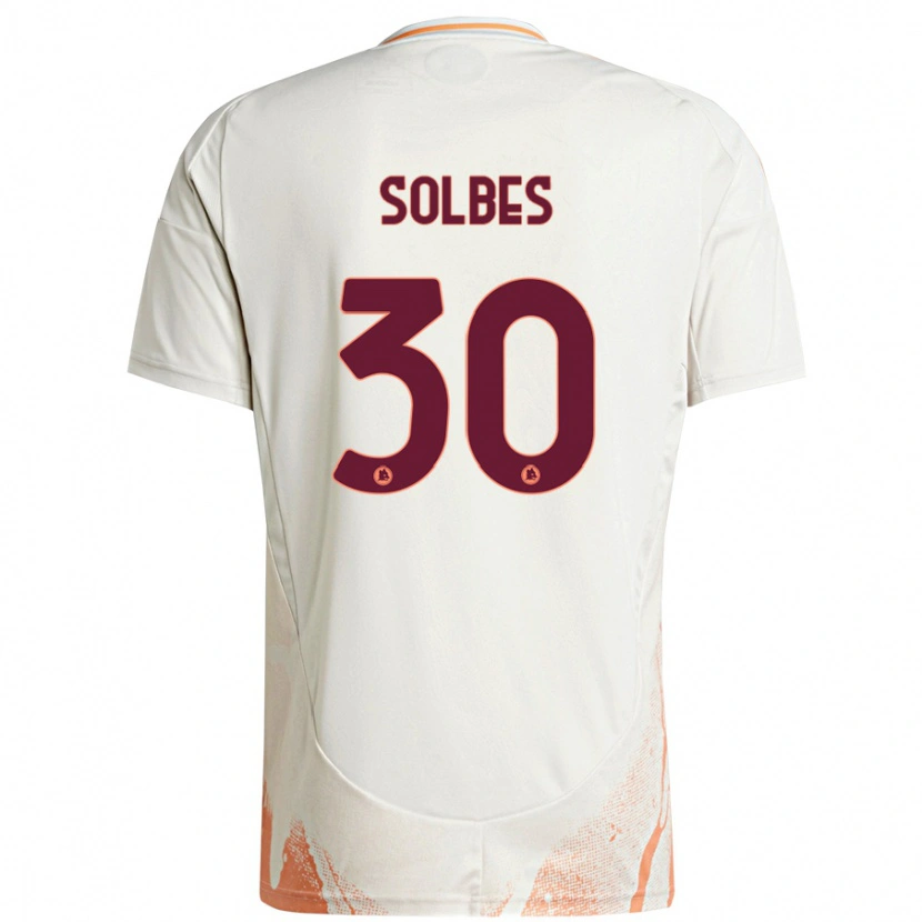 Danxen Damen Ricardo Solbes #30 Cremeweiß Orange Auswärtstrikot Trikot 2024/25 T-Shirt Schweiz