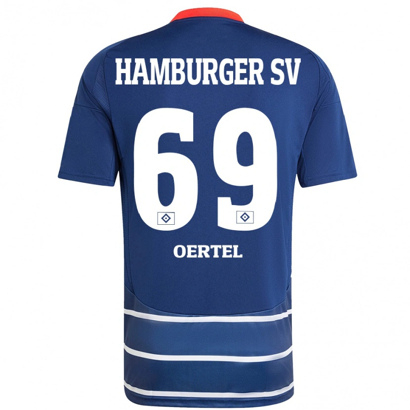 Danxen Damen Jan Oertel #69 Dunkelblau Auswärtstrikot Trikot 2024/25 T-Shirt Schweiz