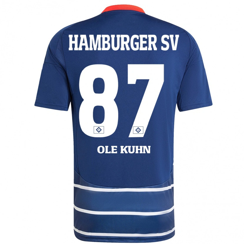 Danxen Damen Niklas Ole Kühn #87 Dunkelblau Auswärtstrikot Trikot 2024/25 T-Shirt Schweiz