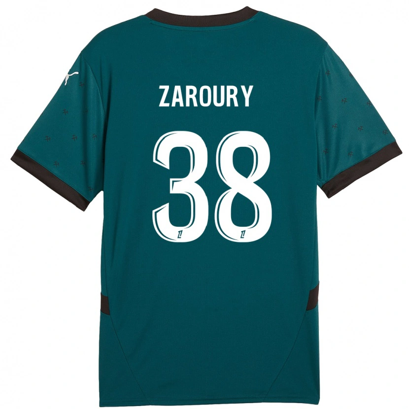 Danxen Damen Anass Zaroury #38 Dunkelgrün Auswärtstrikot Trikot 2024/25 T-Shirt Schweiz