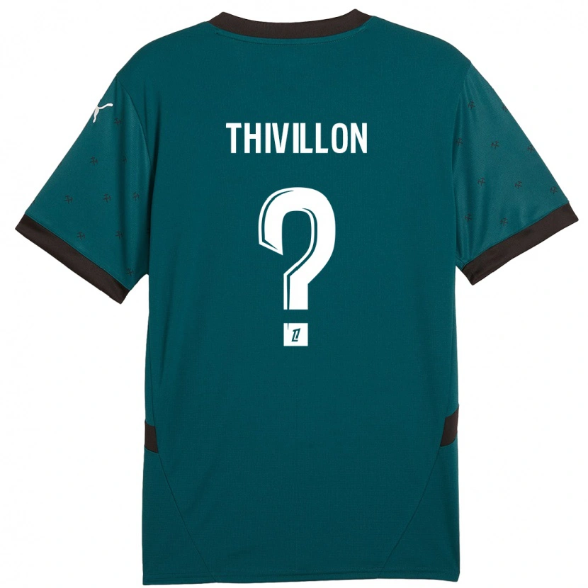 Danxen Damen Lina Thivillon #0 Dunkelgrün Auswärtstrikot Trikot 2024/25 T-Shirt Schweiz