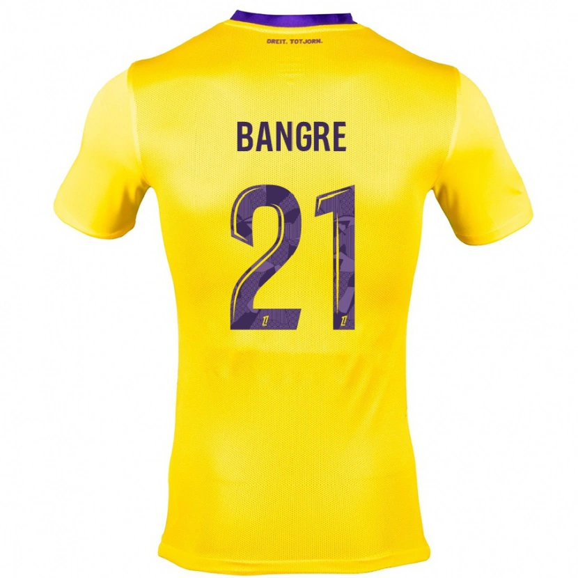 Danxen Damen Mamady Bangré #21 Gelb Lila Auswärtstrikot Trikot 2024/25 T-Shirt Schweiz