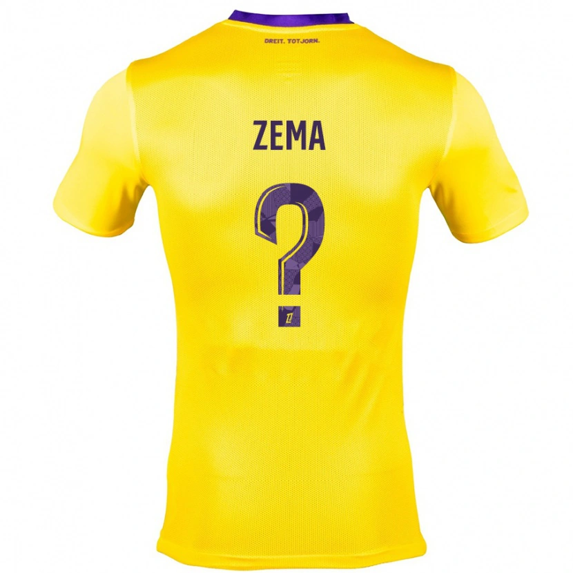 Danxen Damen Darris Zema #0 Gelb Lila Auswärtstrikot Trikot 2024/25 T-Shirt Schweiz