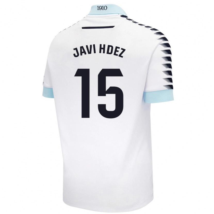 Danxen Damen Javi Hernández #15 Weiß Blau Auswärtstrikot Trikot 2024/25 T-Shirt Schweiz