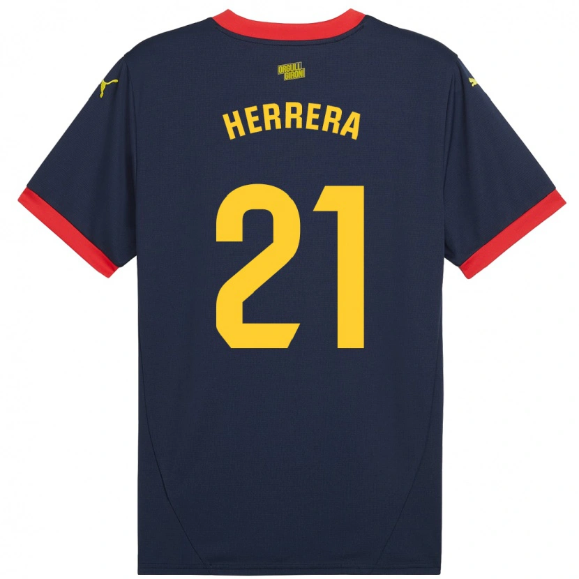 Danxen Damen Yangel Herrera #21 Marinerot Auswärtstrikot Trikot 2024/25 T-Shirt Schweiz