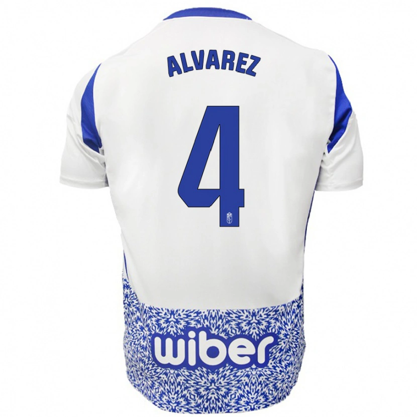 Danxen Damen Isabel Álvarez #4 Weiß Blau Auswärtstrikot Trikot 2024/25 T-Shirt Schweiz