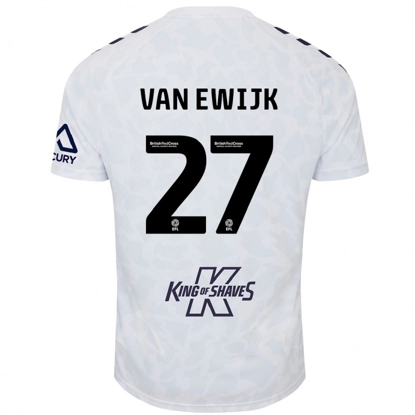 Danxen Damen Milan Van Ewijk #27 Weiß Auswärtstrikot Trikot 2024/25 T-Shirt Schweiz